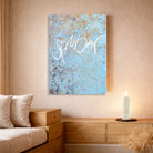 Exklusive Leinwand für Paare „spürbar“ mit WIR Karte – Originaldruck von Sign by Jwala®, handgefertigte Wandkunst aus Tirol, Limited Edition, einzigartiges Geschenk für Beziehung und emotionale Nähe