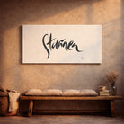 Originaldruck Leinwand „Staunen“ – SignShop.Tirol, einzigartige Wandkunst, handgemacht, wertvolles Geschenk für Inspiration und Lebensfreude