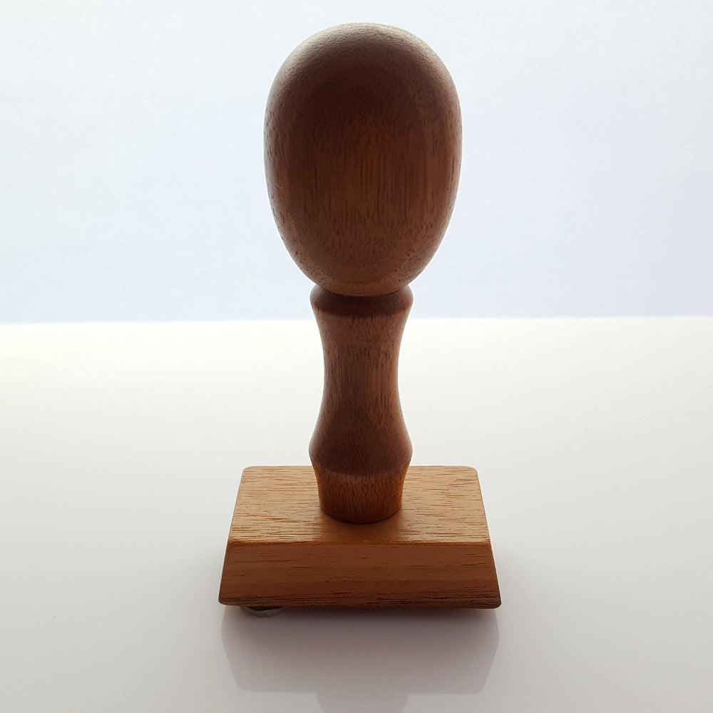 Stempel "Danke" aus Nussholz