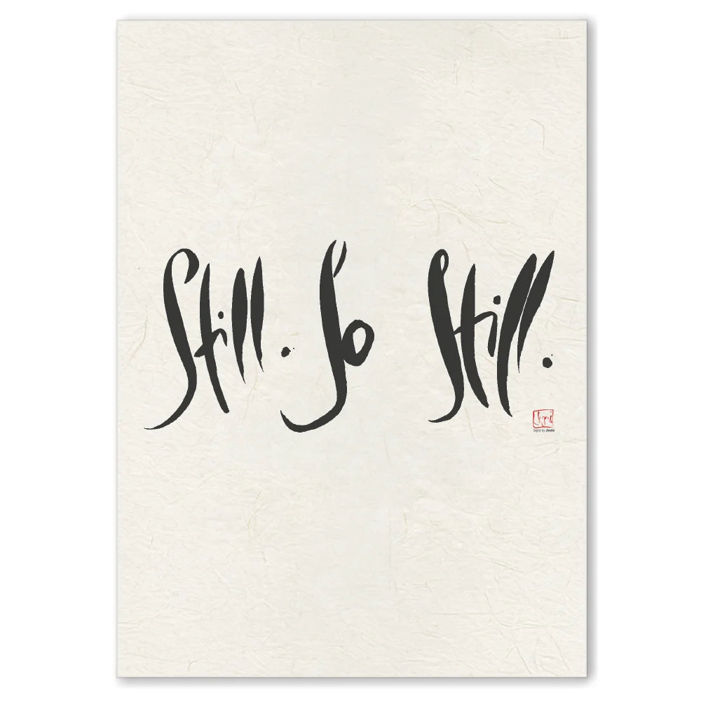 Luxus Leinwanddruck „Still. So Still.“ – Sign by Jwala®, exklusive Deko, liebevoll gefertigt, Einzelstück aus Tirol, Premium-Kunst für dein Zuhause