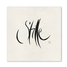 Handgemachte Leinwand „Stille“ – Originaldruck, Sign by Jwala®, inspirierende Wanddekoration, limitiertes Kunstwerk