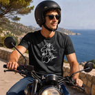 Schwarzes Herren T-Shirt von Stanley/Stella aus bis zu 100 % gekämmter Bio-Baumwolle mit spiritueller Botschaft