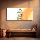 Leinwand Take what comes. Leave what falls – Englisches Wandbild mit spiritueller Bedeutung für Paare | SignShop Tirol