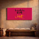 Originaldruck Leinwand „Unendliche Fülle. Jetzt.“ – SignShop.Tirol, einzigartige Wandkunst mit Fingerzeige Karte, handgemacht, wertvolles Geschenk für Reichtum und Lebensfreude