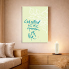 Leinwand Well settled in the garden of life – Englisches Wandbild mit spiritueller Bedeutung für Paare | SignShop Tirol