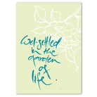 Well settled in the garden of life Leinwandbild – Hochwertige englische Wanddeko, spirituelle Kunst online kaufen | SignShop Tirol