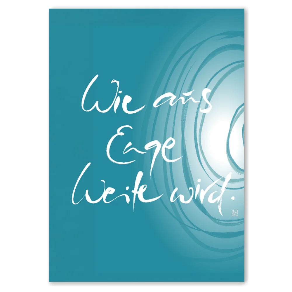 Luxus Leinwanddruck „Wie aus Enge Weite wird“ für Paare – Sign by Jwala®, exklusive Deko mit WIR Karte, liebevoll gefertigt, Einzelstück aus Tirol, Premium-Kunst für Harmonie und neue Perspektiven