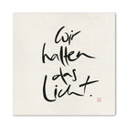 Luxus Leinwanddruck „Wir halten das Licht“ – Sign by Jwala®, exklusive Deko, liebevoll gefertigt, Einzelstück aus Tirol, Premium-Kunst für Geborgenheit