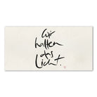 Inspirierendes Leinwandbild „Wir halten das Licht“ – Sign by Jwala® Original, Limited Edition, hochwertige Kunst aus Tirol, Motivation für Zuversicht und Gemeinschaft