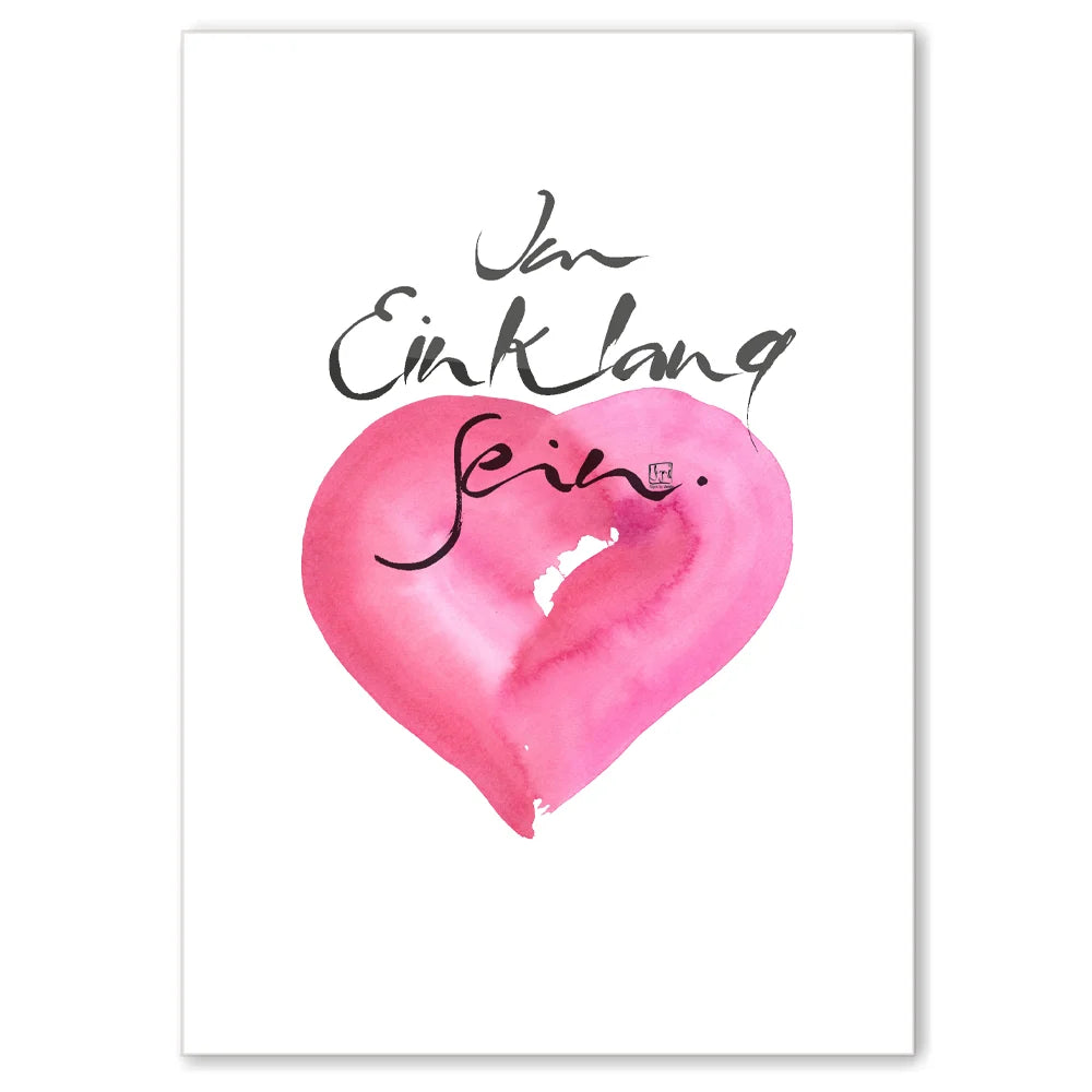 Luxus Leinwanddruck „Im Einklang sein“ – Sign by Jwala® mit WIR Karte, exklusive Deko, liebevoll gefertigt, Einzelstück aus Tirol