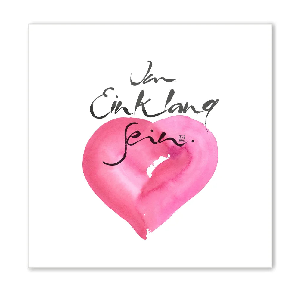 Premium Wandbild „Im Einklang sein“ – Sign by Jwala® Originaldruck mit WIR Karte, hochwertige Leinwand, spirituelle Kunst, Unikat aus Tirol