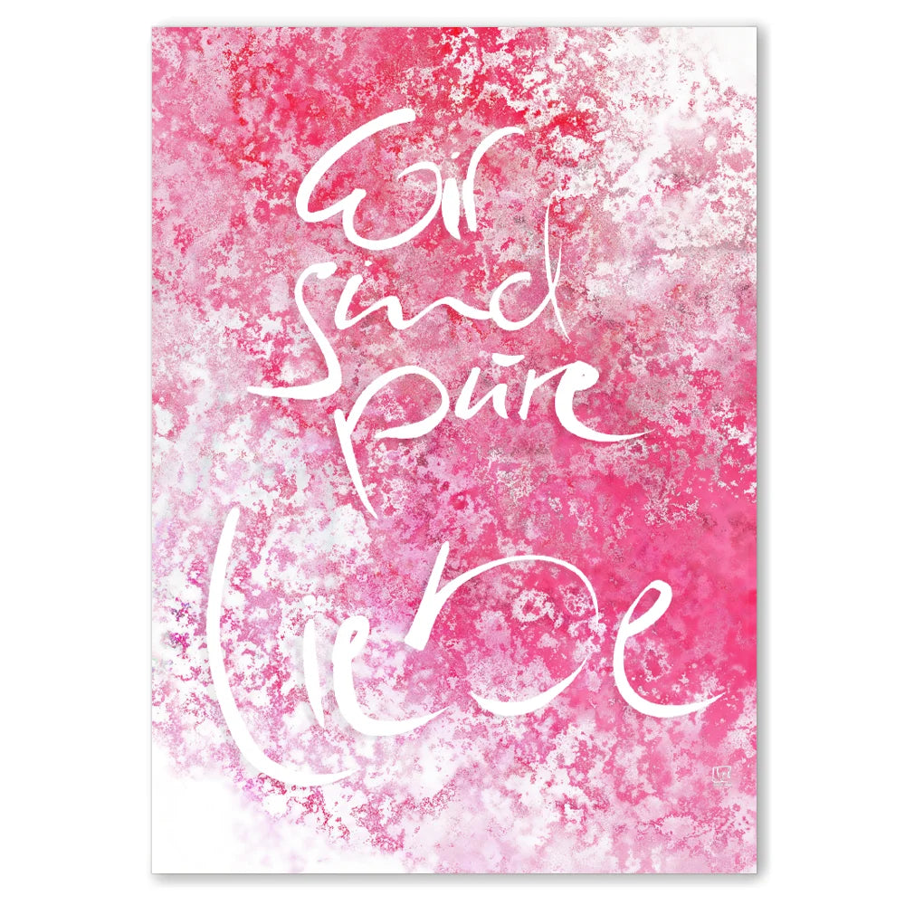 Leinwand Wir sind pure Liebe – Individuelle Liebesgeschenke und Wandbilder für Paare mit WIR Karte – Jetzt im SignShop Tirol entdecken