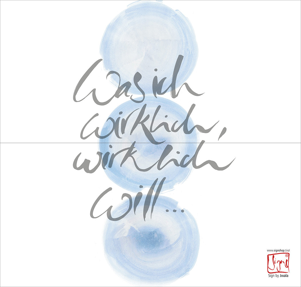 10 Klappkarten "Was ich wirklich wirklich will"