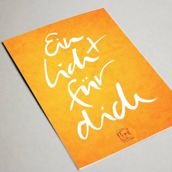 Grußkarte DinA5 "Ein Licht für dich"